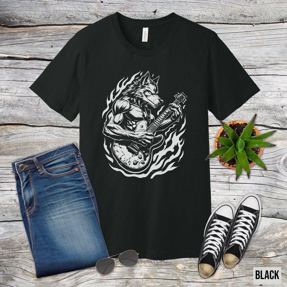 Wolf Playing Guitar Vuitino Merch Wolf Playing Guitar Vuitino Merch